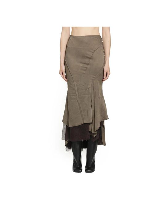 Yehuafan Natural Midi Skirts