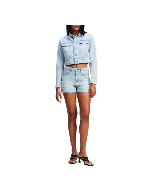 Karl Lagerfeld Blue Denim Shorts