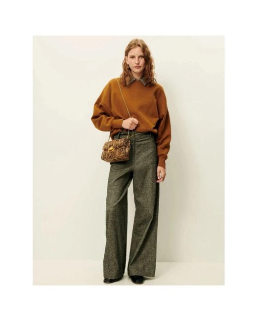 Wide Trousers Sessun de color Gray