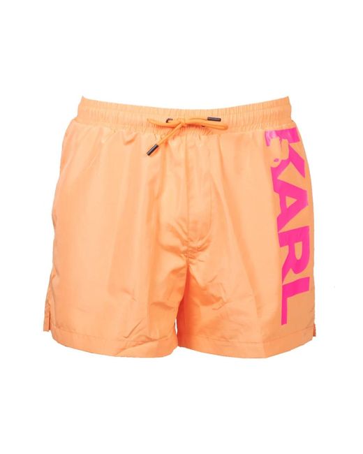 Karl Lagerfeld Orange Beachwear for men