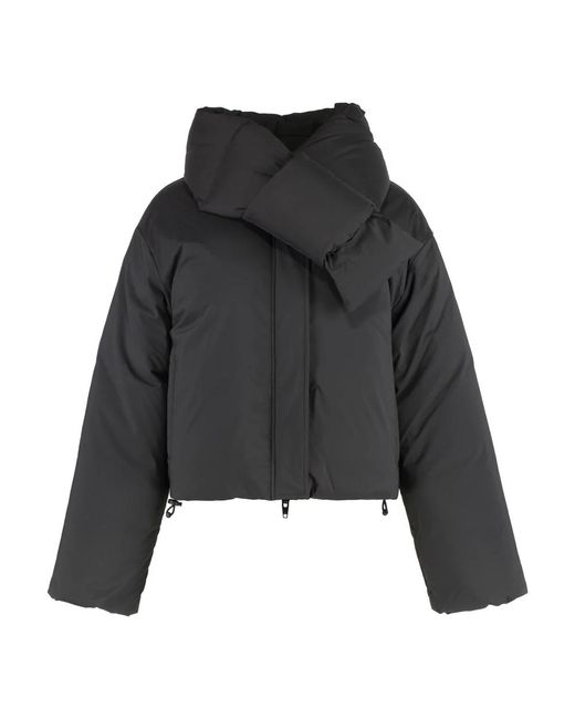 Alexander Wang Tech Fabric Down Jacket in het Black
