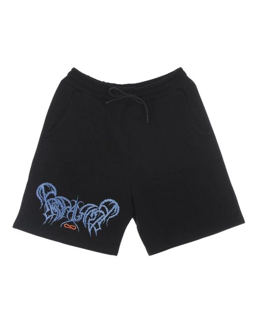 Propaganda Black Casual Shorts for men