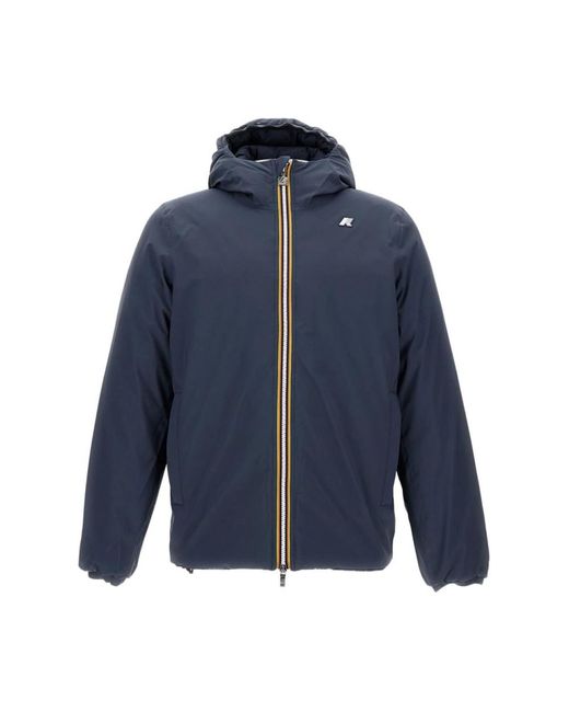 K-Way Blue Winter Jackets for men