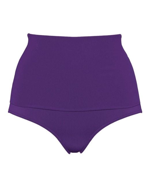 Eres Badmode ,Paars ,Hoge Taille Culotte Broek in het Purple
