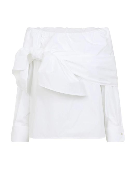 Max Mara White Blouses
