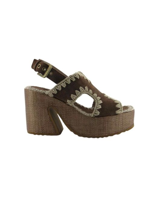 Mou Gray High Heel Sandals