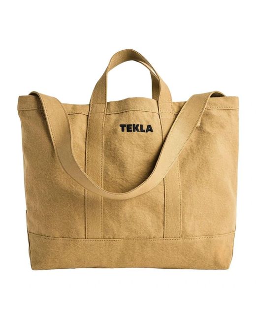 Tekla Metallic Tote Bags