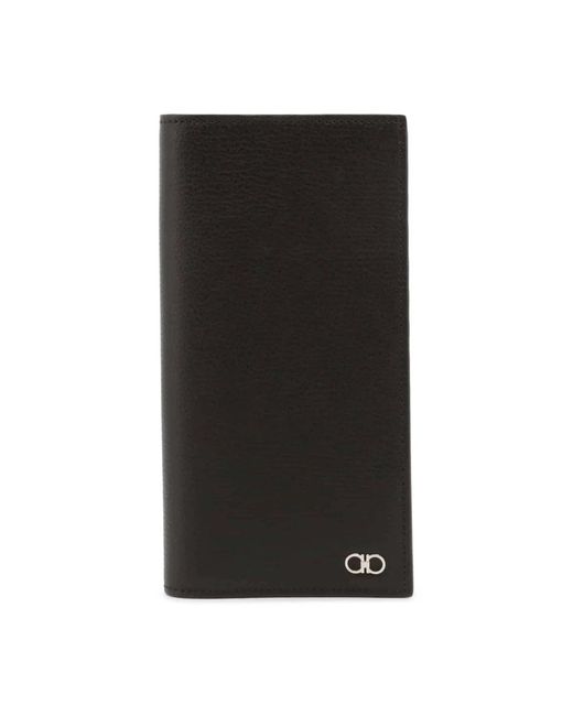 Ferragamo Leder geldbörse mit kartenhalter in Black für Herren