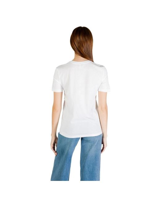 ONLY White Onlbaria Reg/Top Box T-Shirt