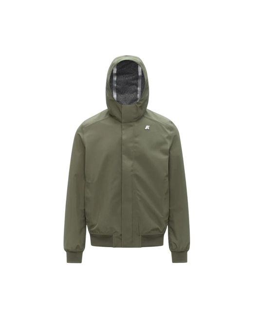 K-Way Green Rain Jackets for men