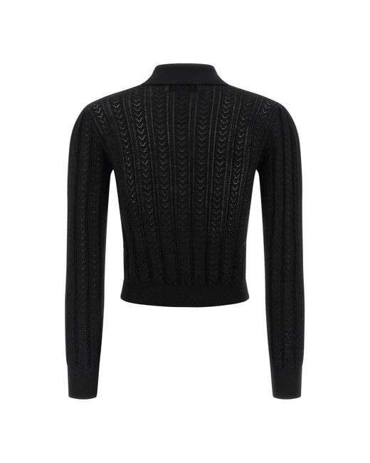 Alessandra Rich Black Cashmere Knitwear