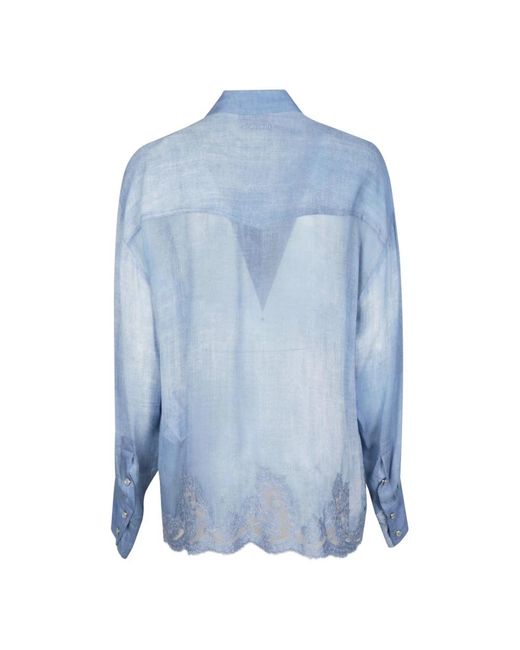Ermanno Scervino Blue Shirts