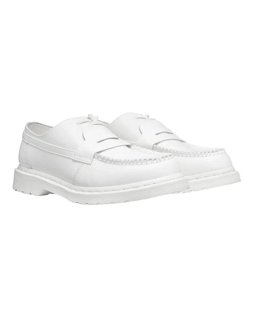 Dr. Martens White Laced Shoes for men