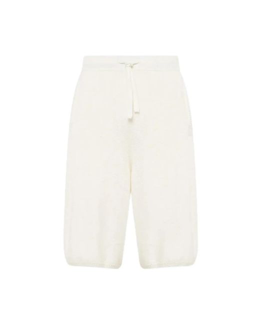 Laneus White Casual Shorts for men