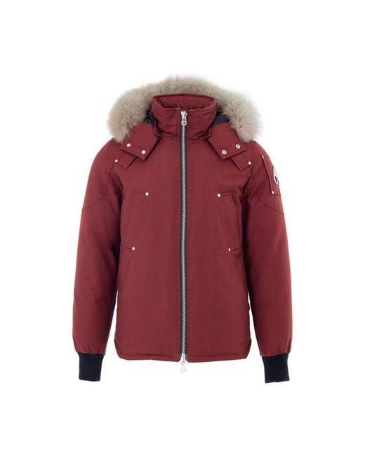 Winter Jackets Moose Knuckles de hombre de color Red