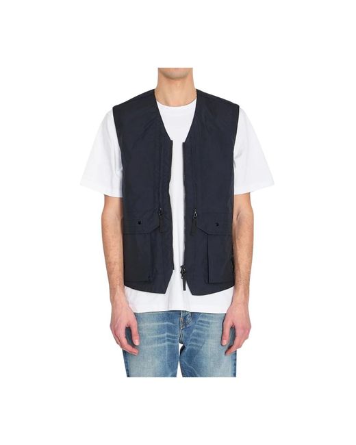 Stone Island Blue Vests for men