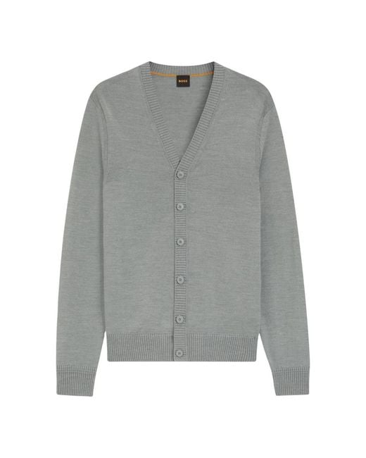 HUGO Gray Cardigans for men