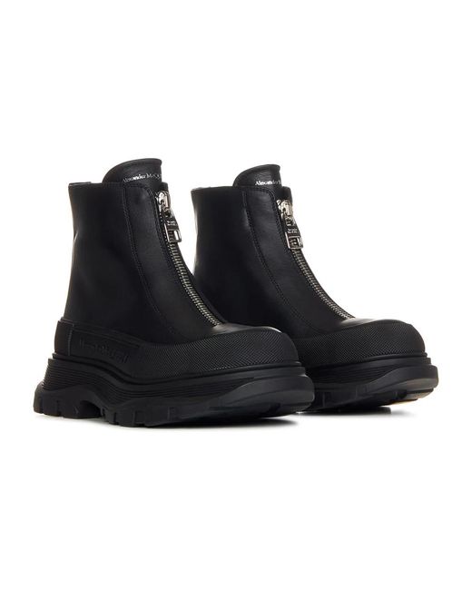 McQueen Black Ankle Boots