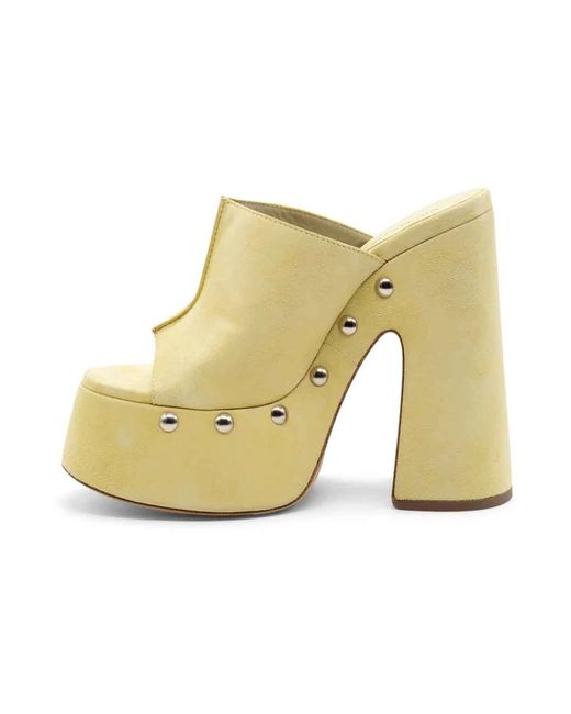 Shoes > heels > heeled mules Vic Matié en coloris Yellow