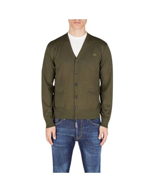Cardigans DSquared² de hombre de color Green