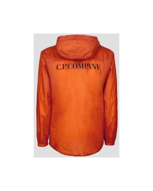 C P Company Orange Light Jackets for men