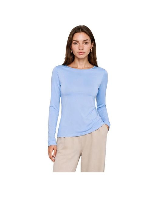 Kocca Long Sleeve Top in het Blue