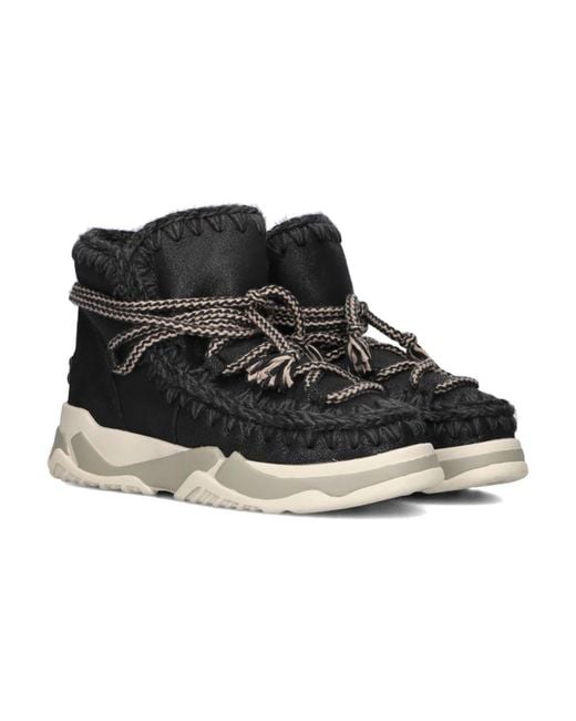 Mou Black Winter Boots