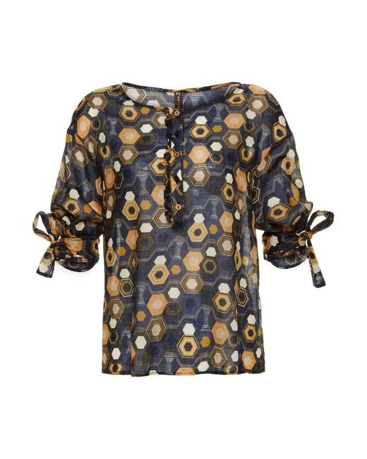 Manila Grace Blue Blouses
