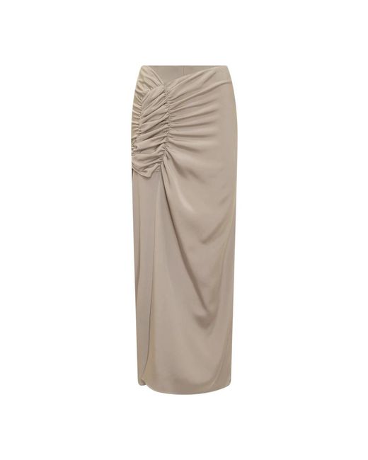 The Mannei Brown Maxi Skirts