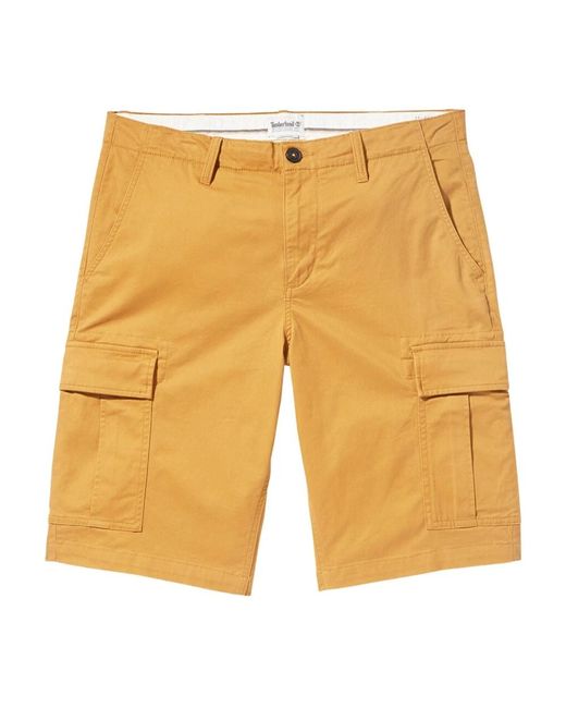 Timberland Cargo bermuda shorts mit klappentaschen, bermuda shorts mit klappentaschen in Yellow für Herren