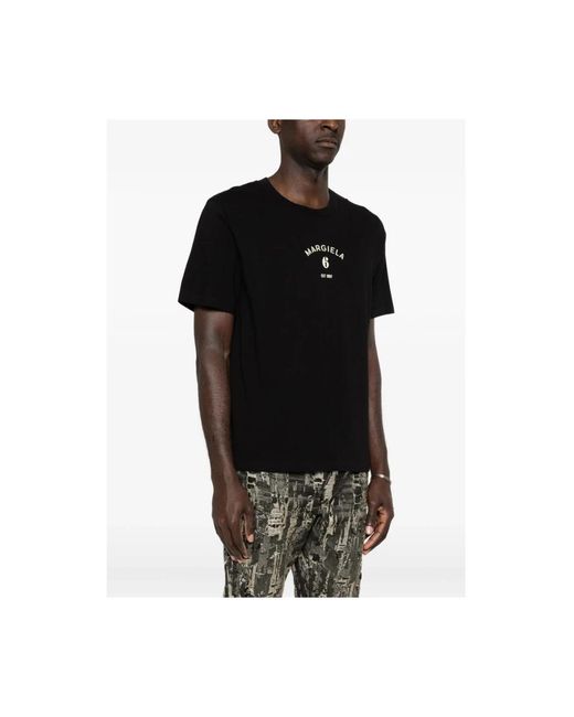 MM6 by Maison Margiela Black T-Shirts for men