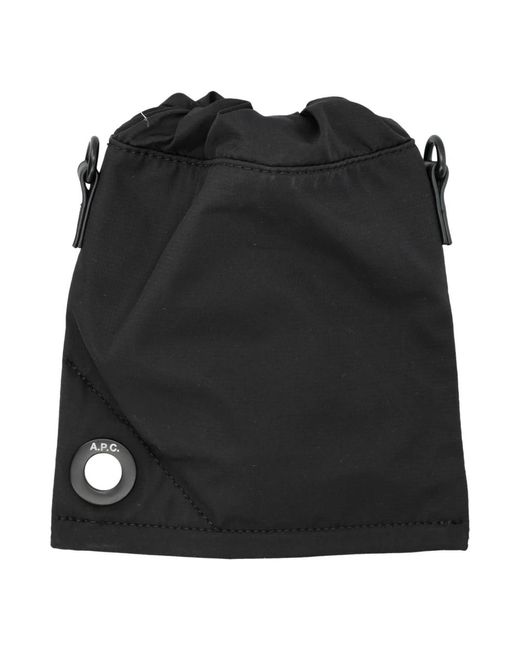 A.P.C. Schwarze handtasche mit verstellbarem riemen in Black für Herren