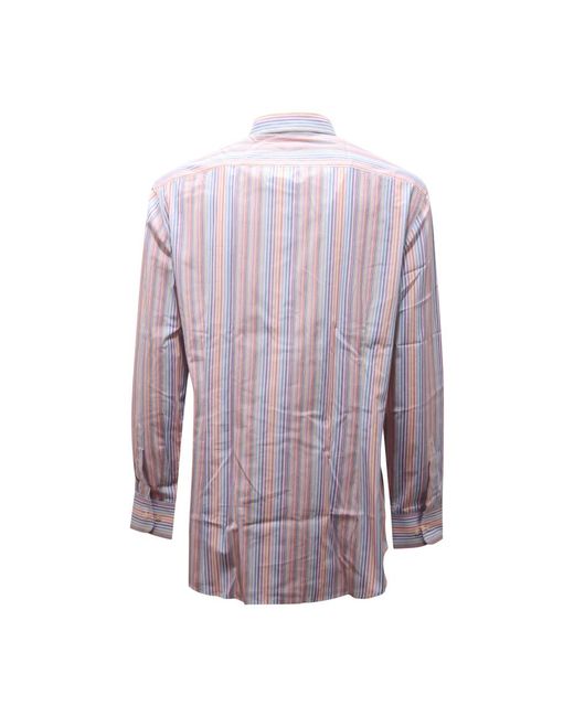 Etro Gestreept Regular Shirt in het Purple voor heren