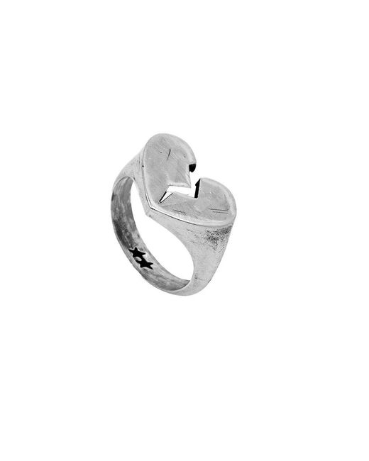 Twojeys Broken Heart Ring in Metallic für Herren