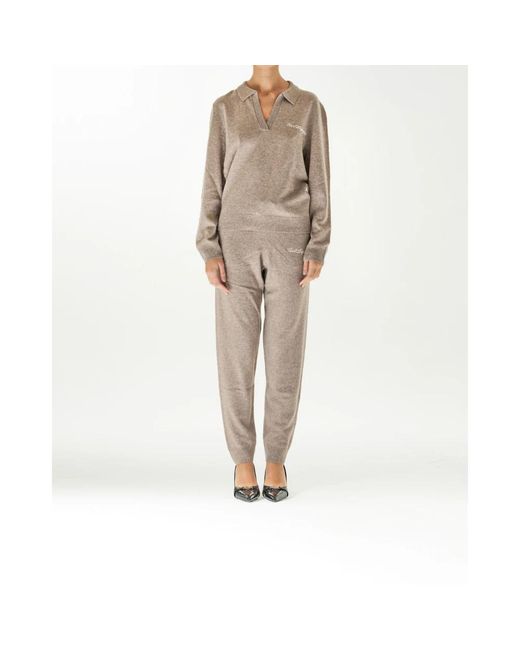 Karl Lagerfeld Brown Cashmere Knitwear