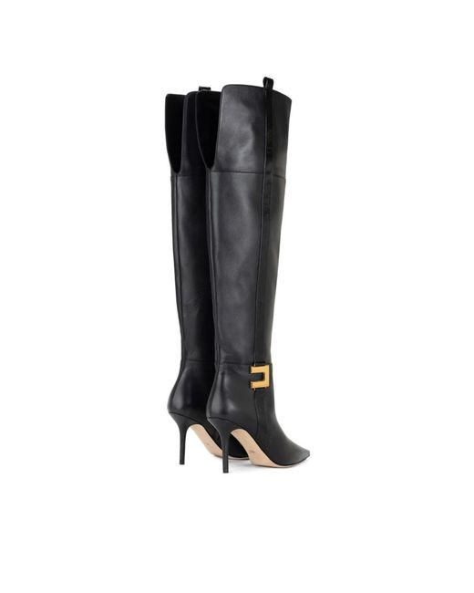 Elisabetta Franchi Black Heeled Boots