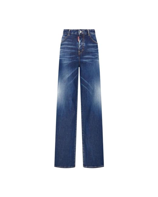 DSquared² Jeans ,Blauw ,Denim Traveller Jeans in het Blue