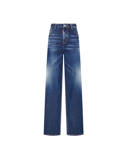 DSquared² Jeans ,Blauw ,Denim Traveller Jeans in het Blue