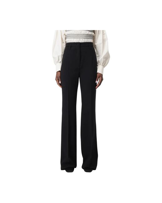Max Mara Wide Leg Broeken Highwaisted in het Black