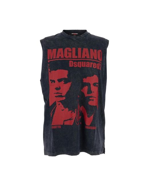 DSquared² Sleeveless Tops in het Red voor heren