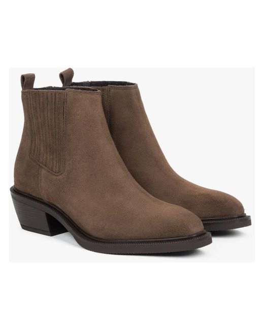 ESTRO Brown Cowboy Boots