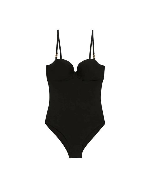 Max Mara Badmode ,Zwart ,Chantal One-Piece Badpak in het Black