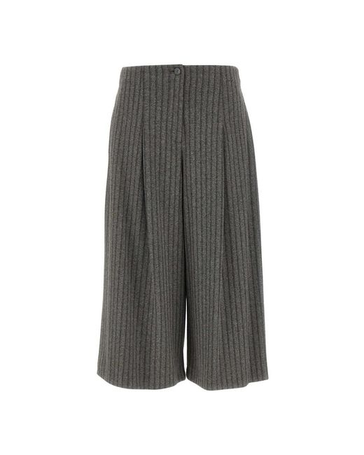 Elena Miro Gray Cropped Trousers