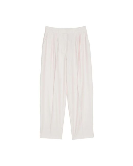 Twinset White Wide Trousers