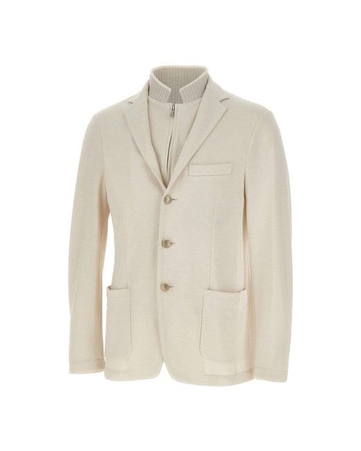 Eleventy White Blazers for men