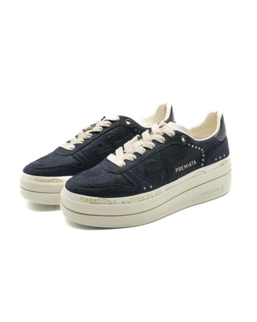Premiata Blue Sneakers