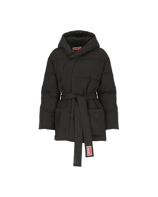 Belted Coats KENZO de color Black