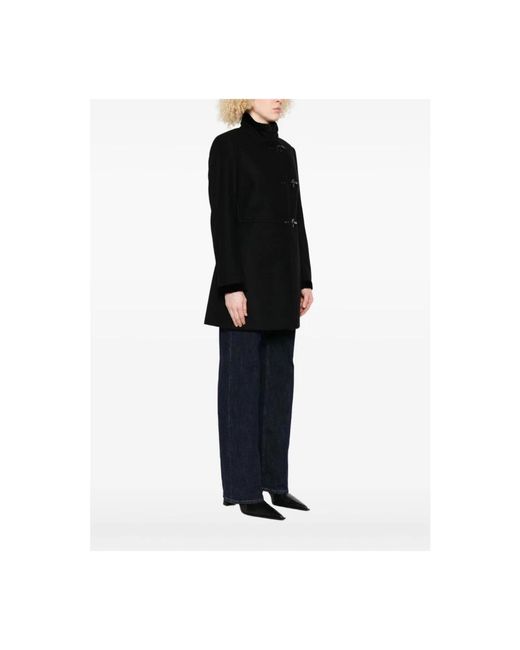 Fay Black Single-Breasted Coats