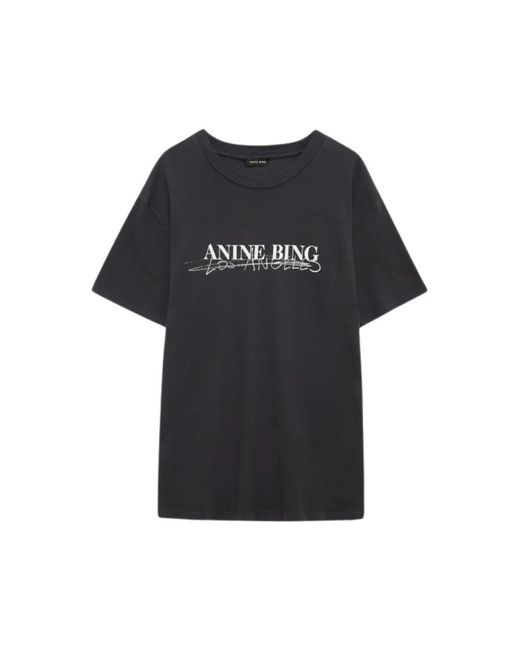 Doodle magliette a manica corta di Anine Bing in Black