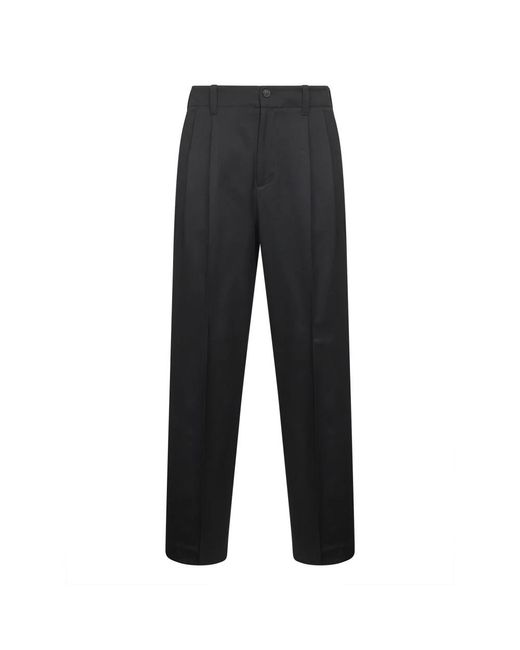 Golden Goose Deluxe Brand Black Straight Trousers for men